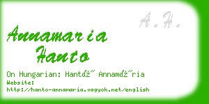 annamaria hanto business card